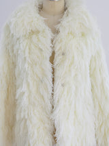 Ivory Shag Jacket Top arcadeshops.com