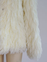 Ivory Shag Jacket Top arcadeshops.com