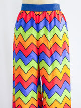 1980's Gucci Rainbow Sawtooth Pants Bottom arcadeshops.com