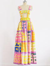 Gloria Vanderbilt Quilt Printed Jumper Dress arcadeshops.com