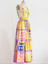 Gloria Vanderbilt Quilt Printed Jumper Dress arcadeshops.com
