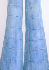Patchwork Denim Bell Bottoms Pants arcadeshops.com