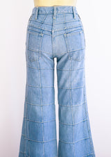Patchwork Denim Bell Bottoms Pants arcadeshops.com