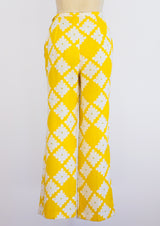 1960's Daisy Print Pants Pants arcadeshops.com