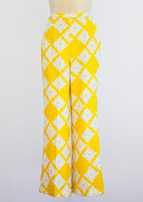 1960's Daisy Print Pants Pants arcadeshops.com