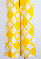 1960's Daisy Print Pants Pants arcadeshops.com