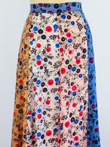 Floral Patchwork Maxi Skirt Skirt arcadeshops.com