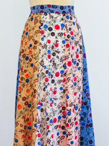 Floral Patchwork Maxi Skirt Skirt arcadeshops.com