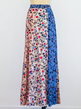 Floral Patchwork Maxi Skirt Skirt arcadeshops.com
