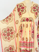 Printed Cotton Caftan Dress arcadeshops.com