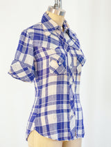 Cotton Gauze Western Shirt Top arcadeshops.com