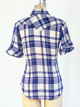 Cotton Gauze Western Shirt Top arcadeshops.com