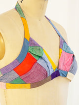 Madras Cotton Halter Top arcadeshops.com
