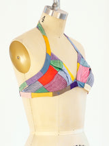 Madras Cotton Halter Top arcadeshops.com