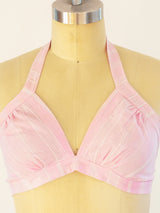 Pink Cotton Halter Top arcadeshops.com