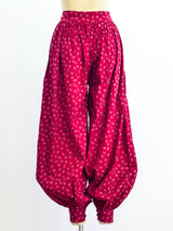 Floral Block Print Harem Pants Pants arcadeshops.com