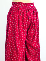 Floral Block Print Harem Pants Pants arcadeshops.com