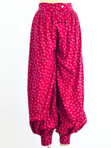 Floral Block Print Harem Pants Pants arcadeshops.com
