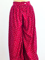 Floral Block Print Harem Pants Pants arcadeshops.com