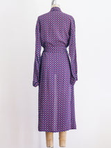 1940's Paisley Printed Belted Rayon Robe Top arcadeshops.com