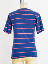 1960's Striped Pocket Tee T-shirt arcadeshops.com