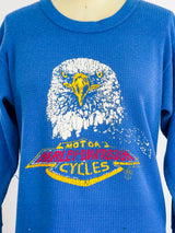 Harley Davidson Eagle Graphic Indigo Thermal T-shirt arcadeshops.com
