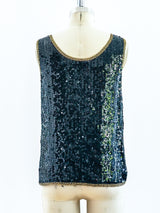 Sequin Embellished Tank Top arcadeshops.com