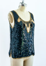 Sequin Embellished Tank Top arcadeshops.com
