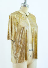 Goldtone Metal Mesh Vest Top arcadeshops.com