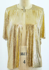 Goldtone Metal Mesh Vest Top arcadeshops.com