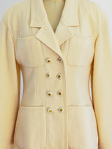 Chanel Double Breasted Boucle Jacket Jacket arcadeshops.com