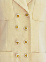Chanel Double Breasted Boucle Jacket Jacket arcadeshops.com