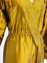 Bronze Thai Silk Jumpsuit Jumpsuit arcadeshops.com