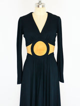 1970's Mr Boots Black Crepe Dress Dress arcadeshops.com