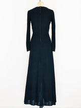 1970's Mr Boots Black Crepe Dress Dress arcadeshops.com