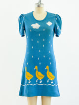 1970's Novelty Knit Duck Dress Dress arcadeshops.com