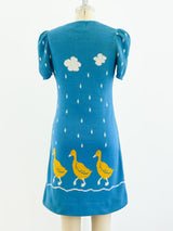 1970's Novelty Knit Duck Dress Dress arcadeshops.com