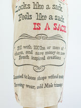 Potato Sack Novelty Dress Dress arcadeshops.com