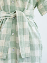 Issey Miyake Gingham Check Shirt Dress Dress arcadeshops.com