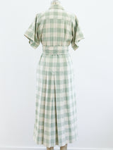 Issey Miyake Gingham Check Shirt Dress Dress arcadeshops.com