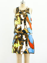 Balenciaga Graffiti Print Tank Dress Dress arcadeshops.com