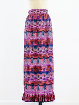 Givenchy Graphic Print Maxi Skirt Skirt arcadeshops.com