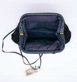 Black Suede Fan Pleat Convertible Clutch Accessory arcadeshops.com