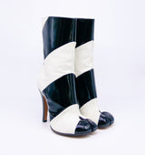 Margiela Striped Stiletto Tabi Boots, 36.5 Accessory arcadeshops.com
