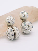 Rhinestone Studded Drop Earrings Jewelry arcadeshops.com