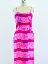 Richilene Pink Silk Maxi Dress Dress arcadeshops.com