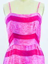 Richilene Pink Silk Maxi Dress Dress arcadeshops.com
