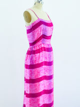 Richilene Pink Silk Maxi Dress Dress arcadeshops.com