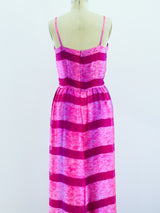 Richilene Pink Silk Maxi Dress Dress arcadeshops.com