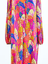 La Mendola Silk Leaf Print Dress Dress arcadeshops.com